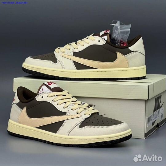 Кроссовки Nike Air Jordan 1 Travis Scott летние