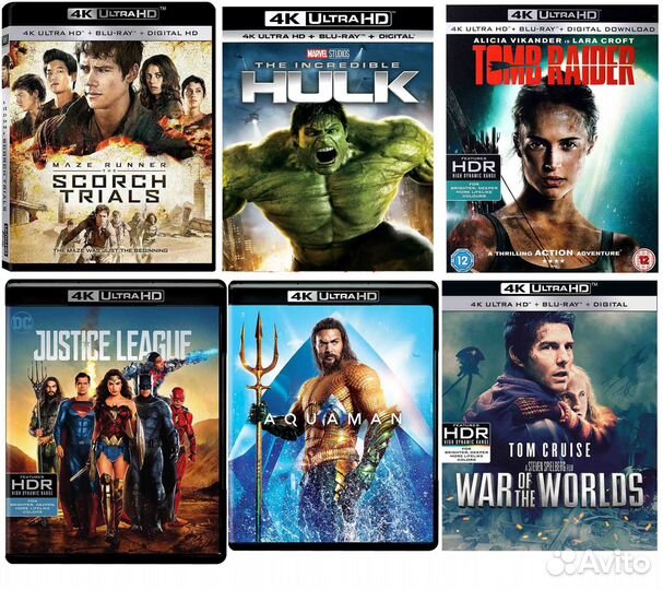 Фильмы 4K UltraHD Blu-ray / 1 часть