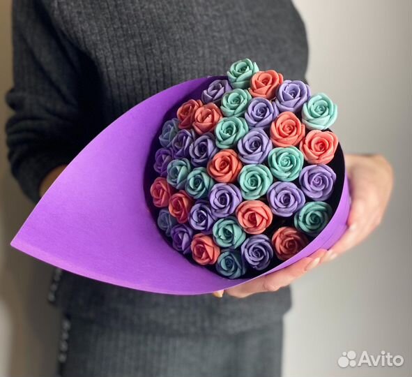 Букеты из шоколадных роз / Шоколадные розы опт