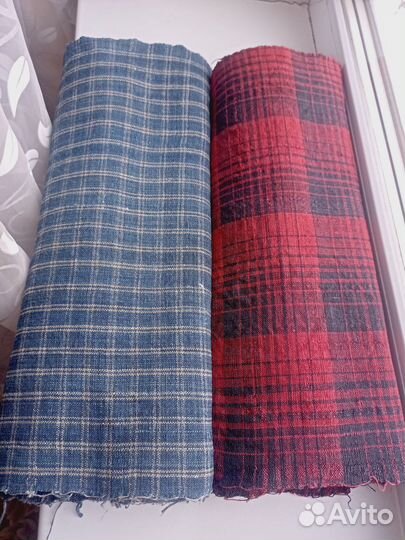 Ткань самотканая лен старинная