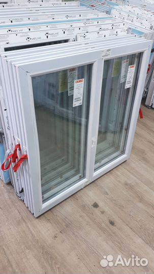 Окна новые 950х950 с открыванием и без