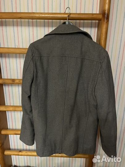 Мужское шерстяное полупальто