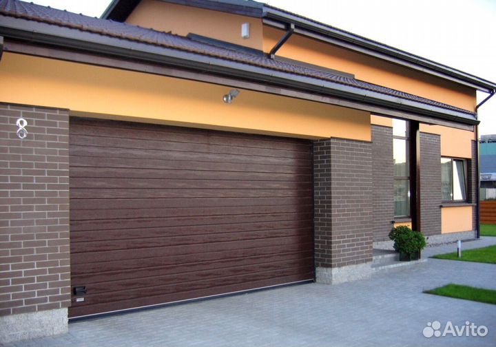 Секционные ворота с монтажом