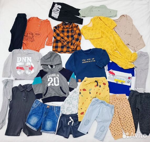 Пакет вещей на мальчика 74 80 размер