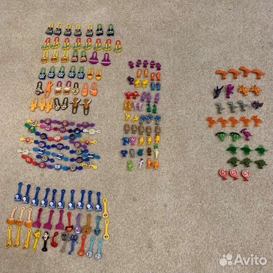 Тикеры, прилипалы, скрепыш, стирател, свистун, мяч