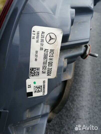 Фонарь задний левый mercedes w213 под вос-ние