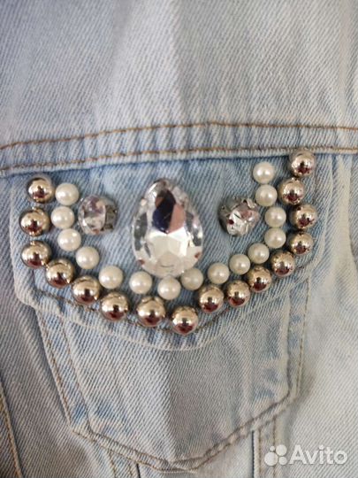 Джинсовая жилетка