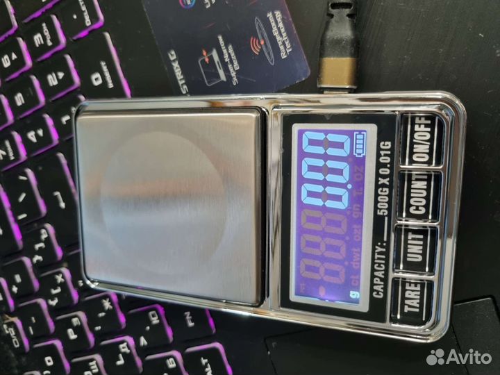 Весы электронные ювелирные 0,01 500 гр