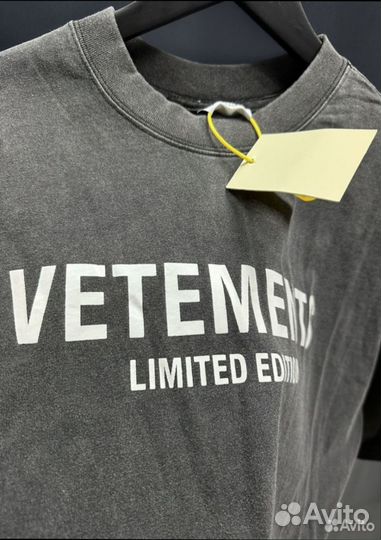 Футболка vetements limited оверсайз