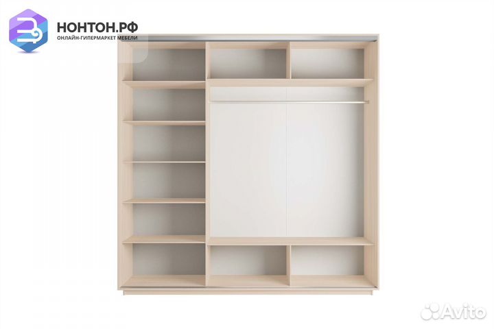 Шкаф-купе 3-х дверный Нонтон фото №1006 / дуб моло