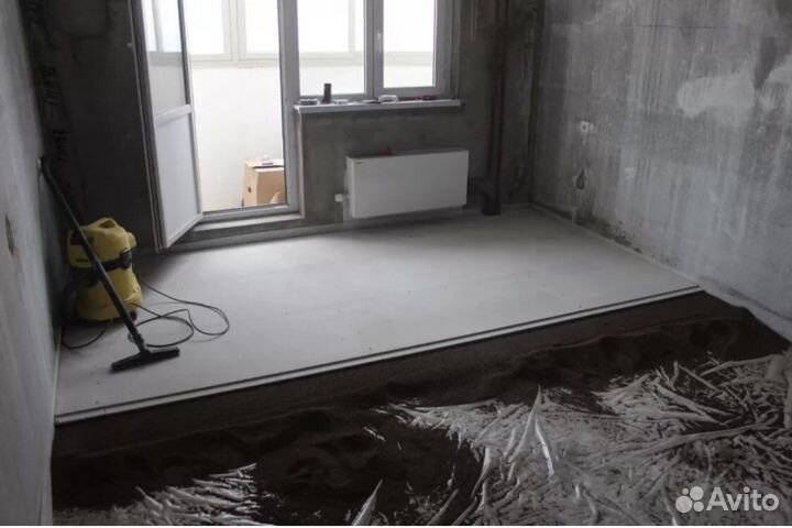 Стяжка пола. Ремонт Замена полов под Ключ