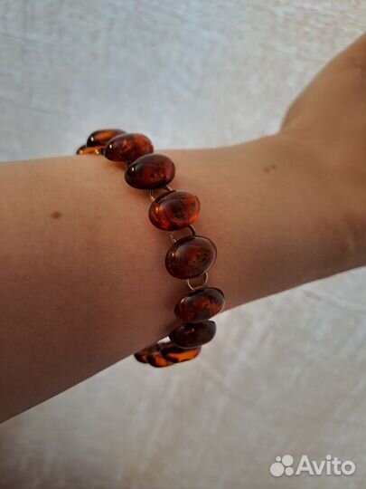 Браслет из натурального янтаря