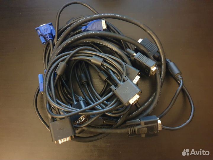 Кабели hdmi, DP-VGA, VGA, USB, Ethernet, SLI