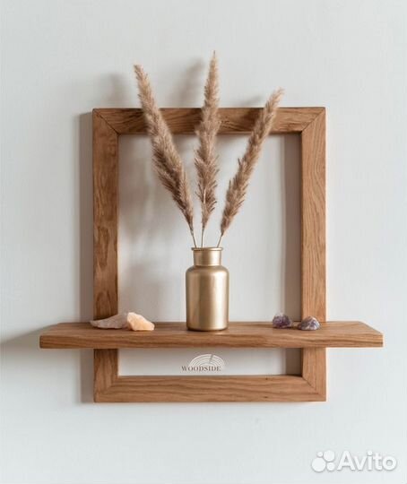 Полки из массива дерева: дуб, ясень, бук
