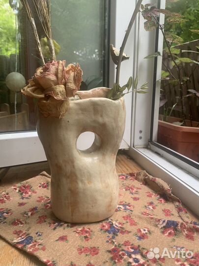 Ваза для сухоцветов (ручная работа)