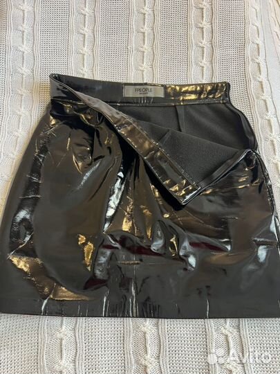 Мини-юбка кожаная 42 Fpeople