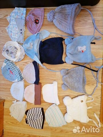 Шапки детские от 0-12мес