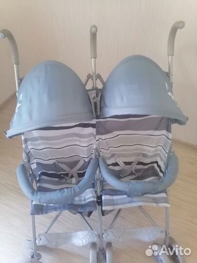 Коляска трость для двойни