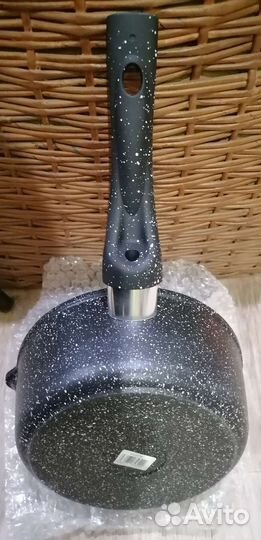 Новый ковш 2 л антиприг покрытие литой алюминий