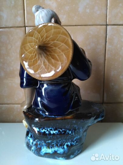 Китай шиваньская обливная керамика рыбак