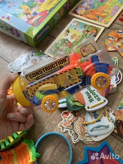 Огромный пакет развивающих игрушек пазлы