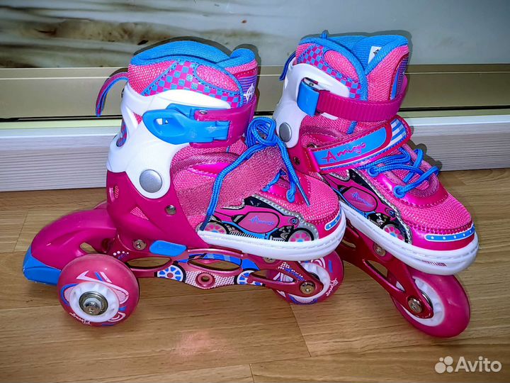 Роликовые коньки детские раздвижные