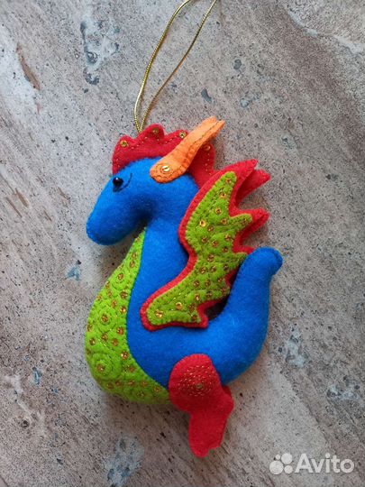 Новогодние игрушки из фетра (9 шт)