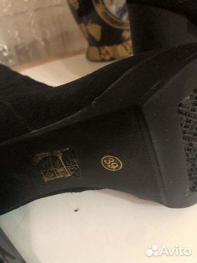 Зимние женские сапоги 38-39 бу