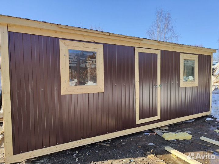 Бытовка вагончик с надежной крышей, всегда в наличии