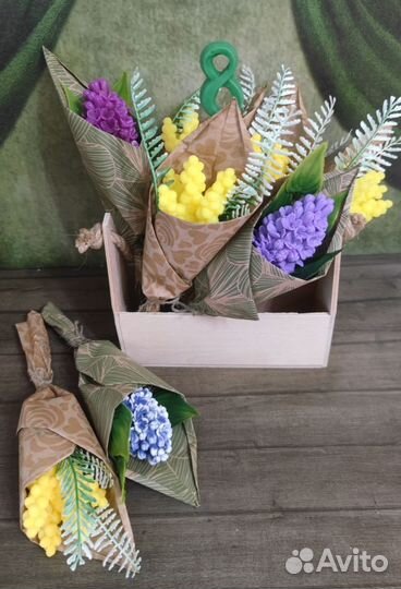 Мыло ручной работы букеты