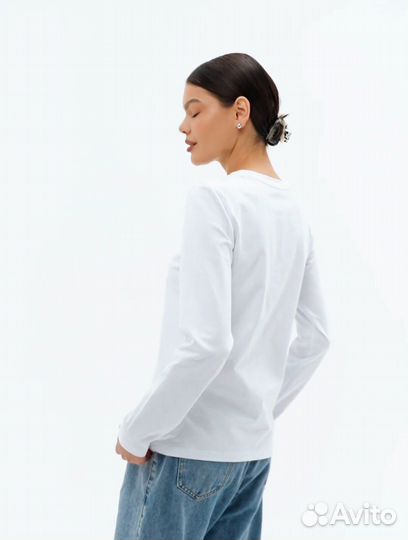 Лонгслив женский 42 белый