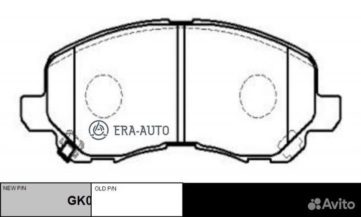 CTR GK0579 Колодки тормозные дисковые передние Mit