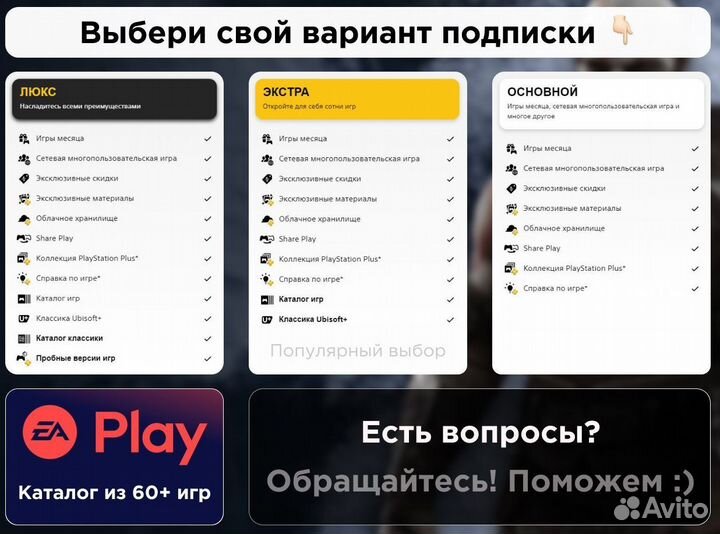 Все лучшие игры подписка EA Play и не только