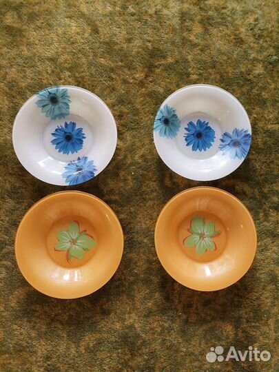 Тарелки суповые luminarc и дулево детские набором