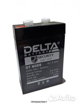 Аккумулятор 6В 2.3А/ч (Delta) тип1