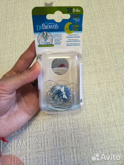 Соска пустышка ортодонтическая Dr.Brown's 0-6