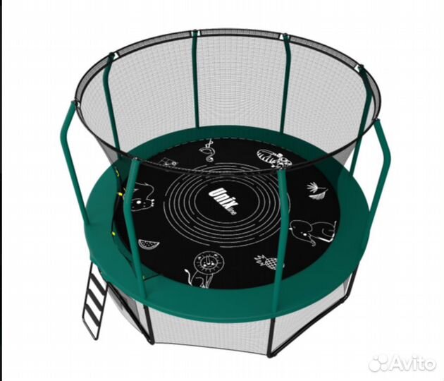 Батут unix line supreme game 8 ft (green)