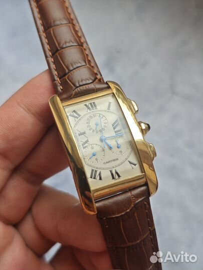 Cartier Tank Americaine 18K Gold