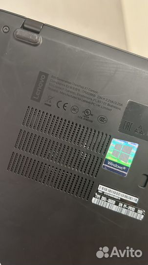 Lenovo thinkpad X1 carbon gen 6