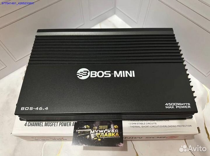 Новый усилитель BOS mini BOS-46.4 4500W