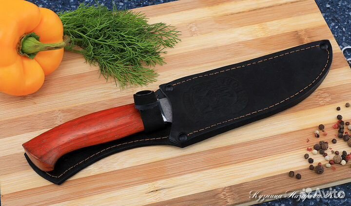 Кухонный нож Шеф № 8 К340 рукоять падук акрил