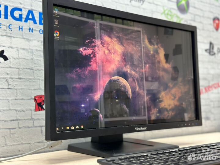 LED Монитор 22 дюйма ViewSonic DVI-D VGA USB 60 Гц