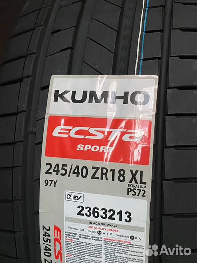 Kumho Ecsta Sport PS72 245/40 R18 97Y