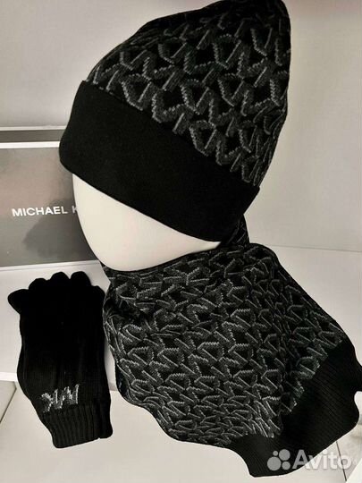 Набор 3в1 шапка шарф перчатки Michael Kors оригин