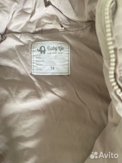 Комбинезон весна осень для девочки 74