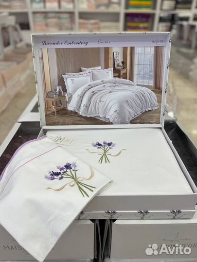 Постельное белье сатин masion DOR lavender евро