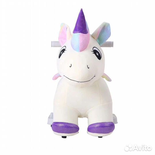 Мягкая игрушка единорог-каталка на аккамуляторе