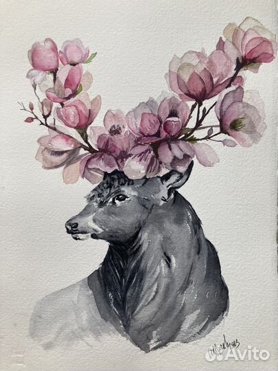 Картина акварель 