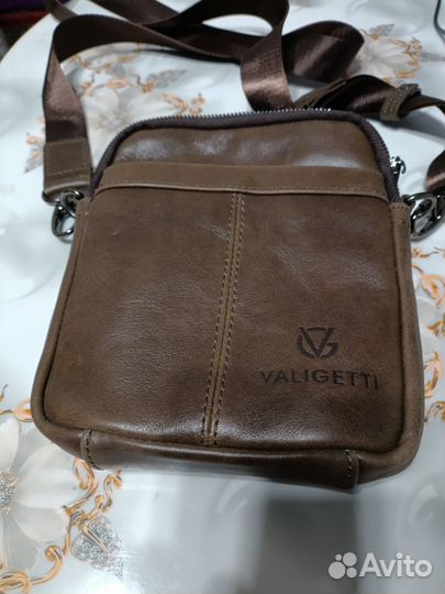 Сумка натуральная кожа коричневая