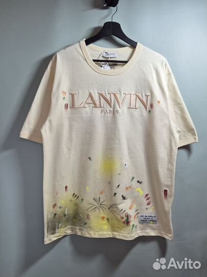 Футболка Lanvin gallery dept оверсайз топ 2025